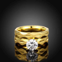 exo Titanium Steel wedding ring Multilateral view crystal bague prices in euros164 ELY
