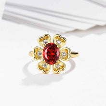 exo acessorios para mulher rings Flower-shaped insets aneis charms ELY