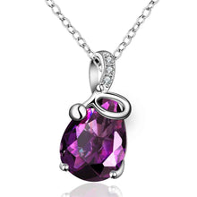 exo necklaces purple violet stone collier plastron joyas FBLN 15 ELY