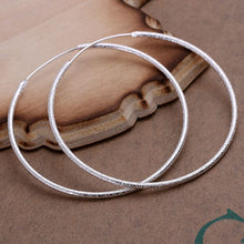 exo silver earings jewelry Sand Circle hoop brincos de festa bijouterie 192 ELY