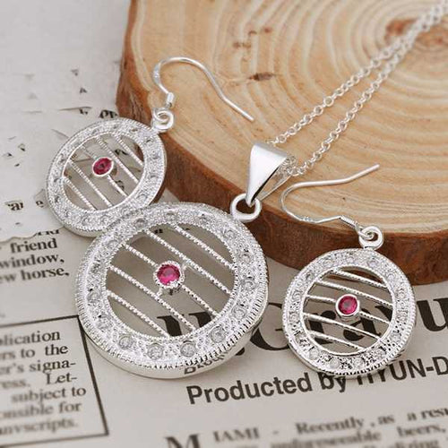 exo silver jewelry set Sets joias 84 ELY