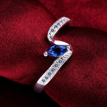 exo silver plated Engagement rings hiting the finish anillos bear Elegant111 ELY