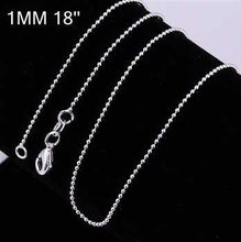 exo silver plated chain 1M 18inch Bead men jewelry 1 ELY