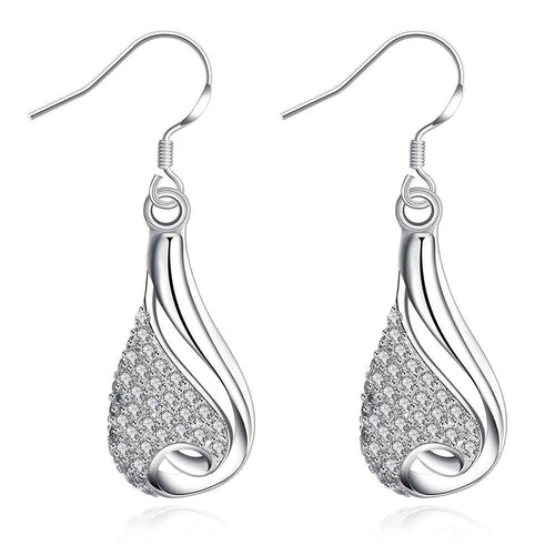 exo silver plated earings Inlaid Stone Bottle drop oorbellen charms 235 ELY