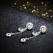 exo silver plated earring insets beads stud ear cuff Costume Jewellery 628 ELY