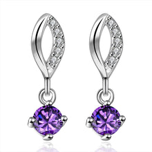 exo silver plated earrings Mouth blue stone stud brincos de festa accessories 15 ELY