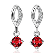 exo silver plated earrings Mouth blue stone stud brincos de festa accessories 15 ELY