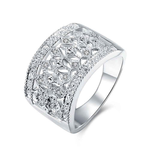 exo silver plated engagement ring Austria Crystal anillos bear jewerly accessories 82 ELY