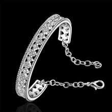 exo silver plated half cilcle C men bracelet men jewelry SMTB216 ELY