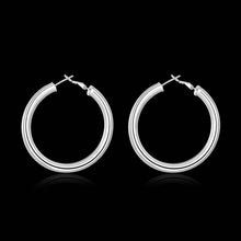 exo silver plated jewelry earings jewelry 5mm Hollow hoop brincos de festa horloge ELY