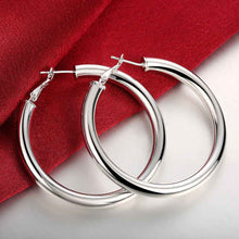 exo silver plated jewelry earings jewelry 5mm Hollow hoop brincos de festa horloge ELY