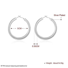 exo silver plated jewelry earings jewelry 5mm Hollow hoop brincos de festa horloge ELY
