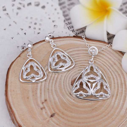exo silver plated jewelry sets african jewelry set bijouterie183 ELY