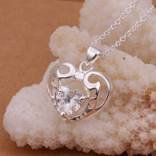 exo silver plated pendant Insets Hollow Heart-shaped tattoo choker margarida ELY