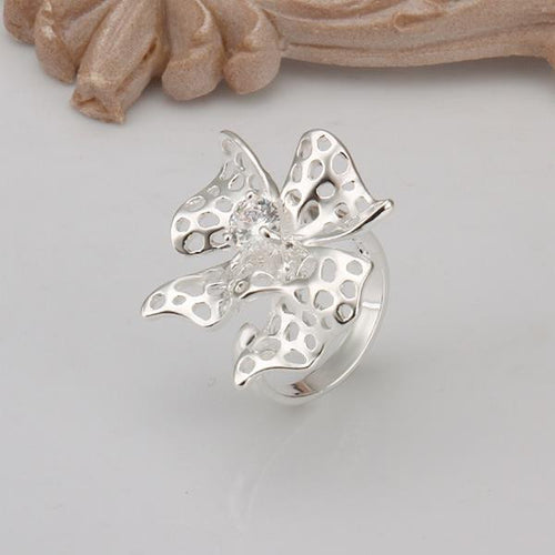 exo silver plated rings for men Insets big flower prices in euros accessories 57 ELY