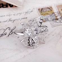 exo silver plated rings for men Insets big flower prices in euros accessories 57 ELY