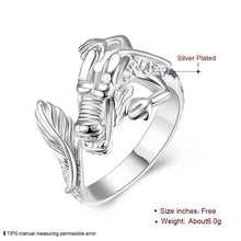 exo silver plated rings Opening Dargon Head aneis prices in euros 54 ELY