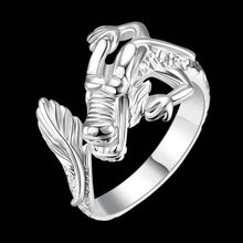 exo silver plated rings Opening Dargon Head aneis prices in euros 54 ELY