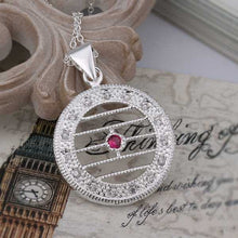 exo silver plated statement necklace Crystal Round Pendant collier plastron floating charms191 ELY