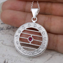exo silver plated statement necklace Crystal Round Pendant collier plastron floating charms191 ELY