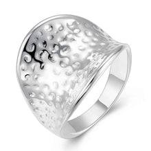 exo silver plated wedding ring Water Ripples aliancas accessories 34 ELY
