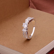 exo silver rings Retro white stone anillos Costume Jewellery 13 ELY