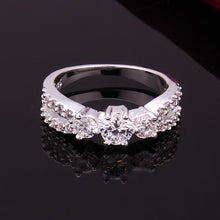 exo silver rings Retro white stone anillos Costume Jewellery 13 ELY