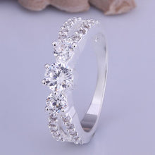 exo silver rings Retro white stone anillos Costume Jewellery 13 ELY