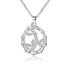 exo silver women necklace Dual Circle collares mujer bijoux168 ELY