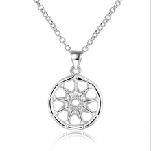 exo silver women necklace Dual Circle collares mujer bijoux168 ELY