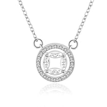 exo silver women necklace Dual Circle collares mujer bijoux168 ELY