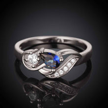 floating charms 18K Gold Plating ring insets Wave pattern anel de ouro wedding decoration173 ELY