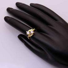 floating charms 18K Gold Plating rings insets two gem anillos bear jewelry SKGR 79 ELY