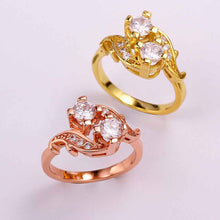 floating charms 18K Gold Plating rings insets two gem anillos bear jewelry SKGR 79 ELY