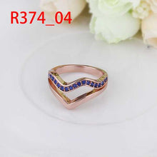 floating charms 18K Gold Plated rings for men blue wvfeo bague bone272 ELY