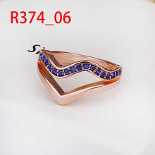 floating charms 18K Gold Plated rings for men blue wvfeo bague bone272 ELY