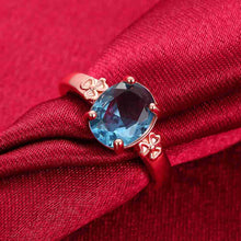 floating charms 18K Gold Plated wedding ring Four claws package beads bague bone143 ELY