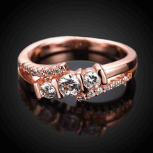 floating charms 18k gold plated ring Oblique interchange with crystal anel prices in euros ELY
