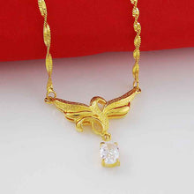 floating charms 24k gold plated pendant necklace withe crystal gros collier femme floating charms27 ELY