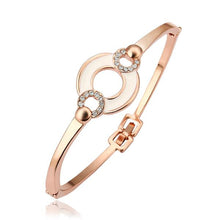 floating charms Austrian Crystal charms bangle Buckle for a circle women pulseras jewellery HBZ 5 ELY