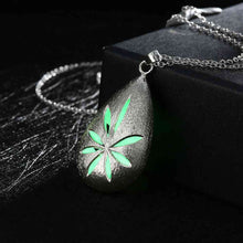 floating charms Glow Jewelry pendant necklace Hollow stone flower bisuteria bijouterie LUYN 44 ELY