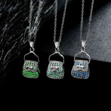 floating charms Glow in the Dark necklace women Pattern bag bisuteria Costume Jewellery LUYN 68 ELY