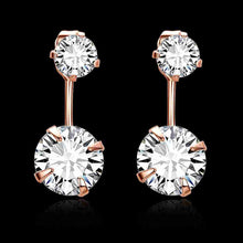 floating charms Platinum Plate Crystal earrings Crystal size drop oorbellen Personalized 337 ELY