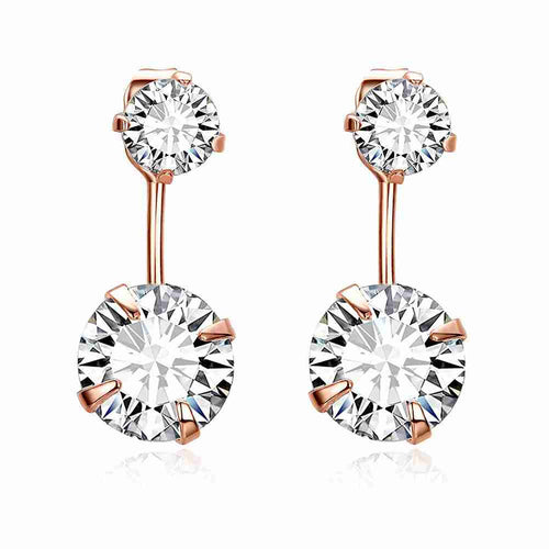 floating charms Platinum Plate Crystal earrings Crystal size drop oorbellen Personalized 337 ELY