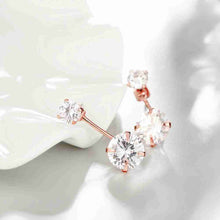 floating charms Platinum Plate Crystal earrings Crystal size drop oorbellen Personalized 337 ELY