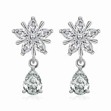 floating charms Platinum Plate Crystal earrings Crystal size drop oorbellen Personalized 337 ELY