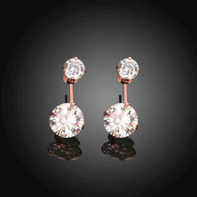 floating charms Platinum Plate Crystal earrings Crystal size drop oorbellen Personalized 337 ELY
