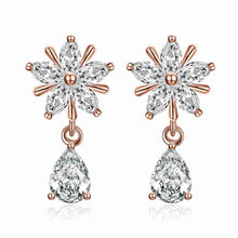 floating charms Platinum Plate Crystal earrings Crystal size drop oorbellen Personalized 337 ELY