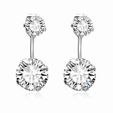 floating charms Platinum Plate Crystal earrings Crystal size drop oorbellen Personalized 337 ELY