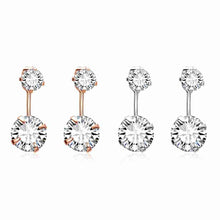 floating charms Platinum Plate Crystal earrings Crystal size drop oorbellen Personalized 337 ELY